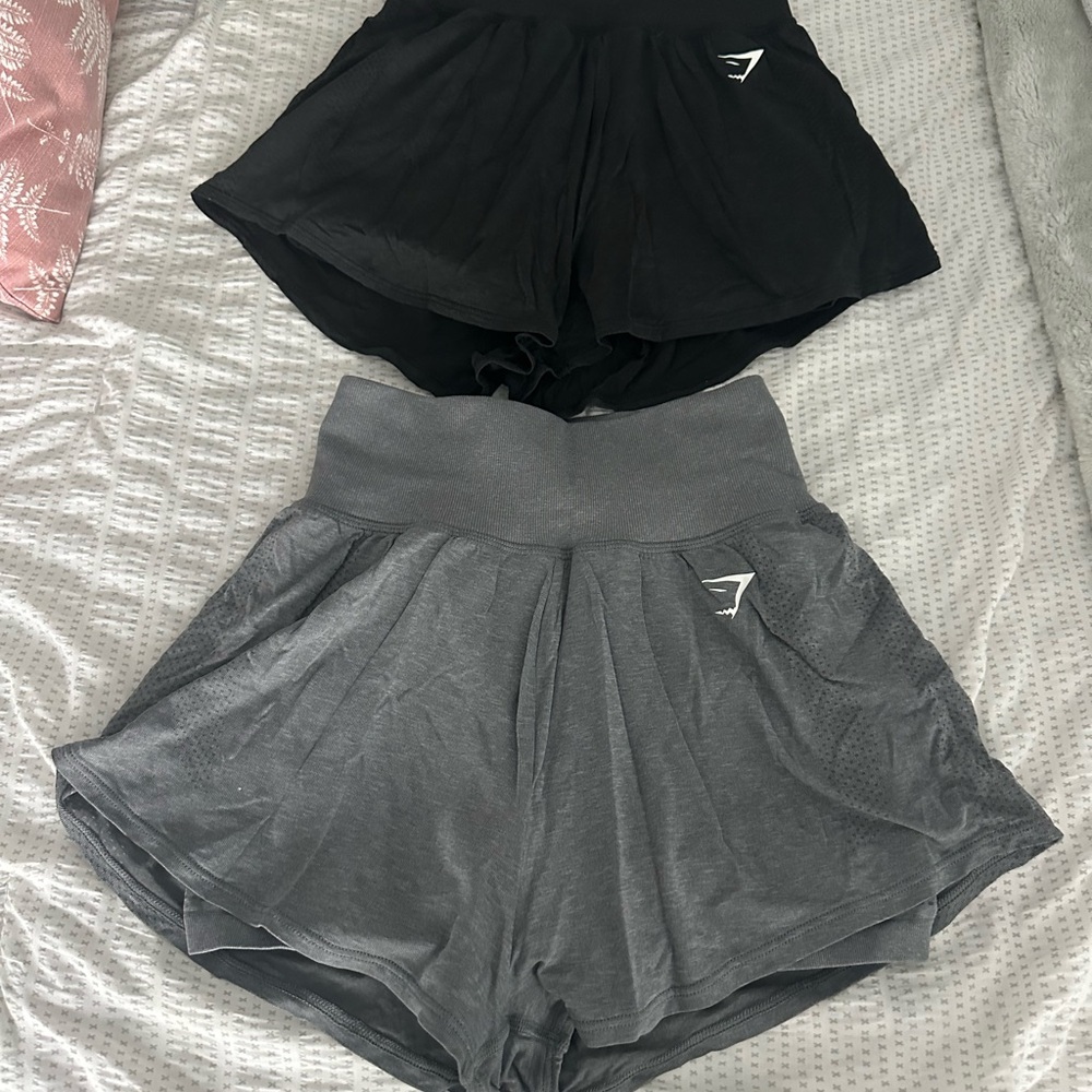 Bundle of Black and Gray Gymshark Shorts with Compression Underneath